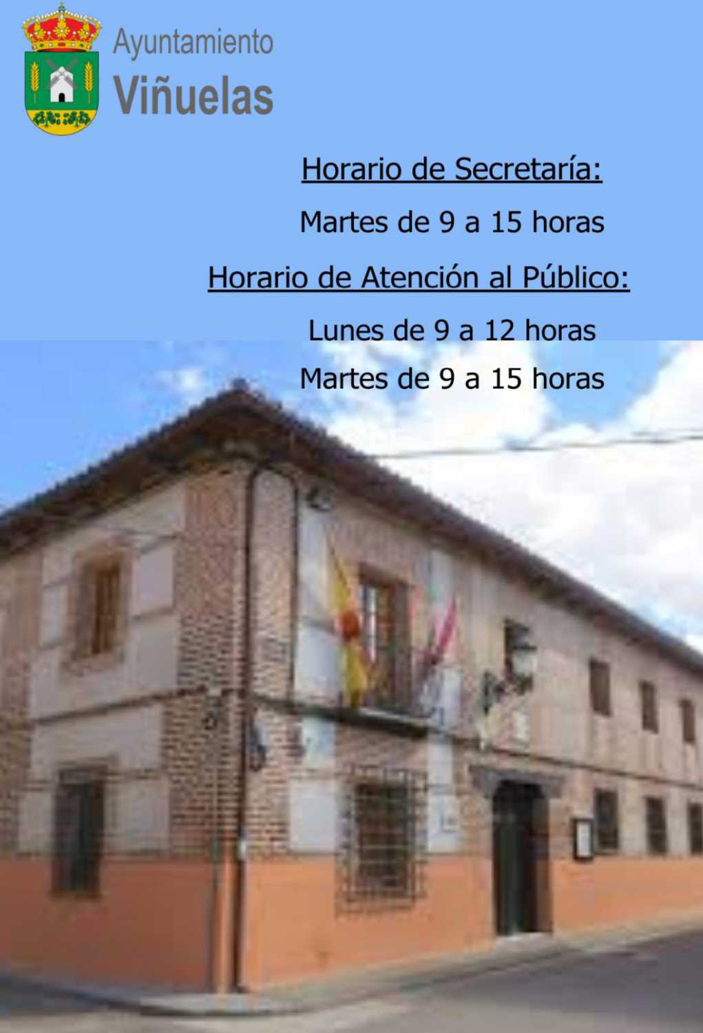 Nuevos Horarios del Ayuntamiento