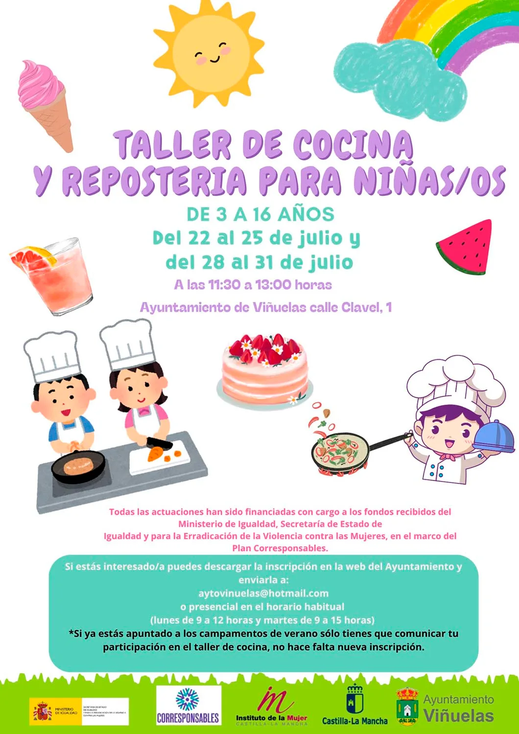 Taller de Cocina para Niñas y Niños